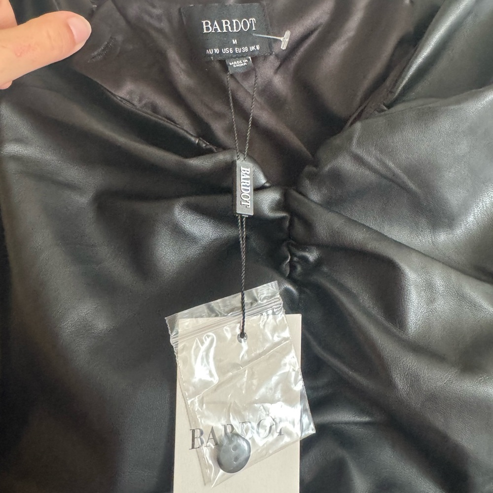Bardot NWT Leather Dress - Picture 4 of 7